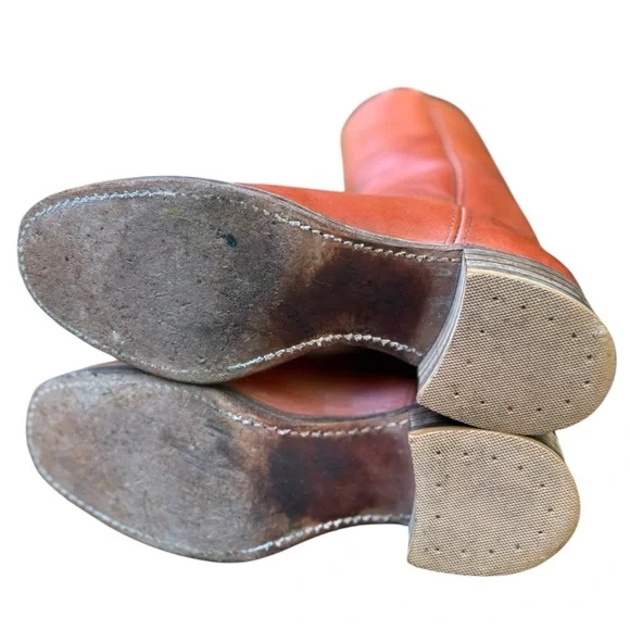 Levi’s-Rare Vintage 70’s campus leather pull-on boots. Men’s 11. Cognac. EUC - Picture 7 of 16